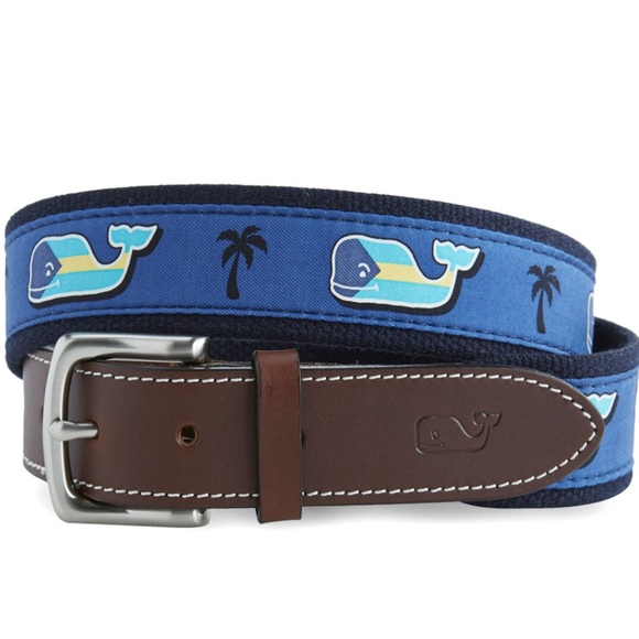 Vineyard Vines Other - Vineyard Vines Bahamas Flag Whale Canvas Club Belt